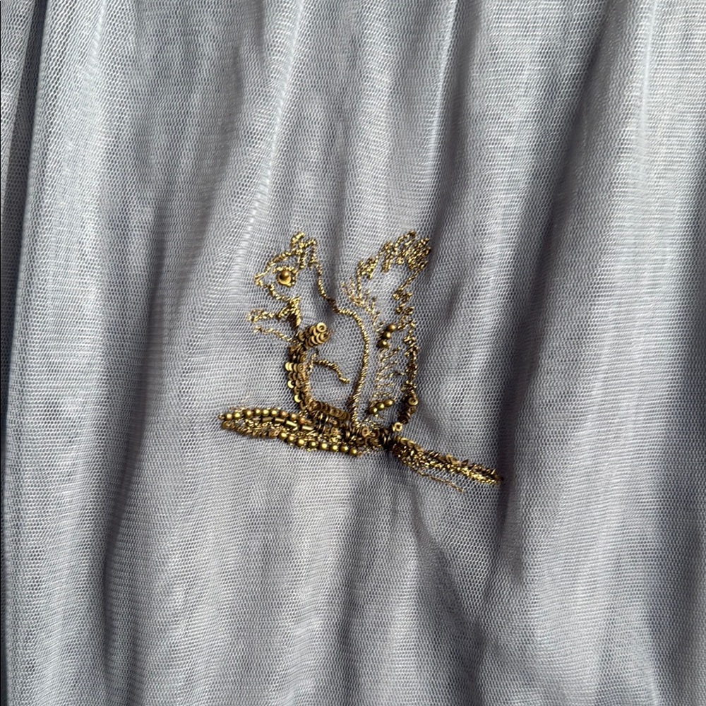 Moulinette Soeurs Silver Embellished Mini Skirt - Picture 6 of 9